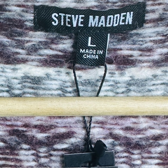 Steve Madden Irisa Cardigan V-Neck Casual Wool Travel Size Large NWT - Picture 8 of 12